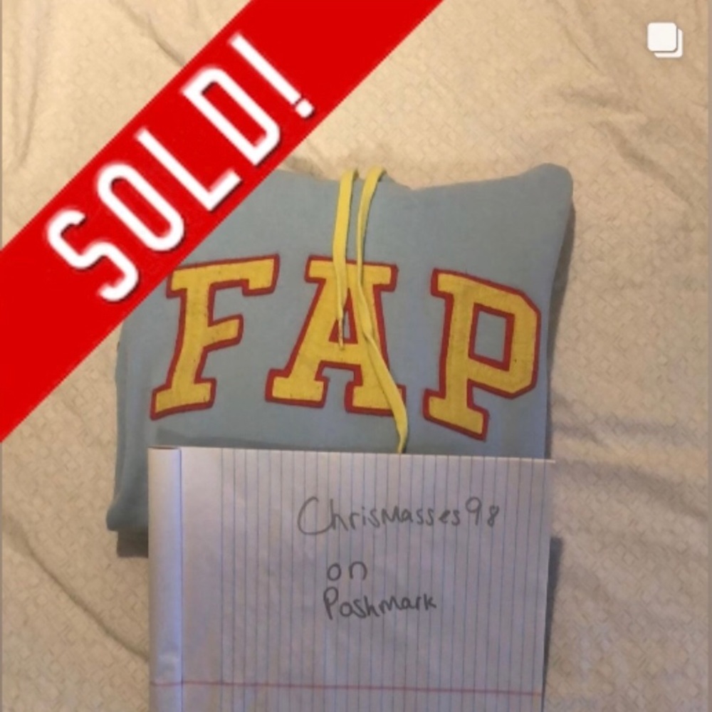 [SOLD] FW13 RARE GOLF WANG FAP HOODIE size MEDIUM Light Blue